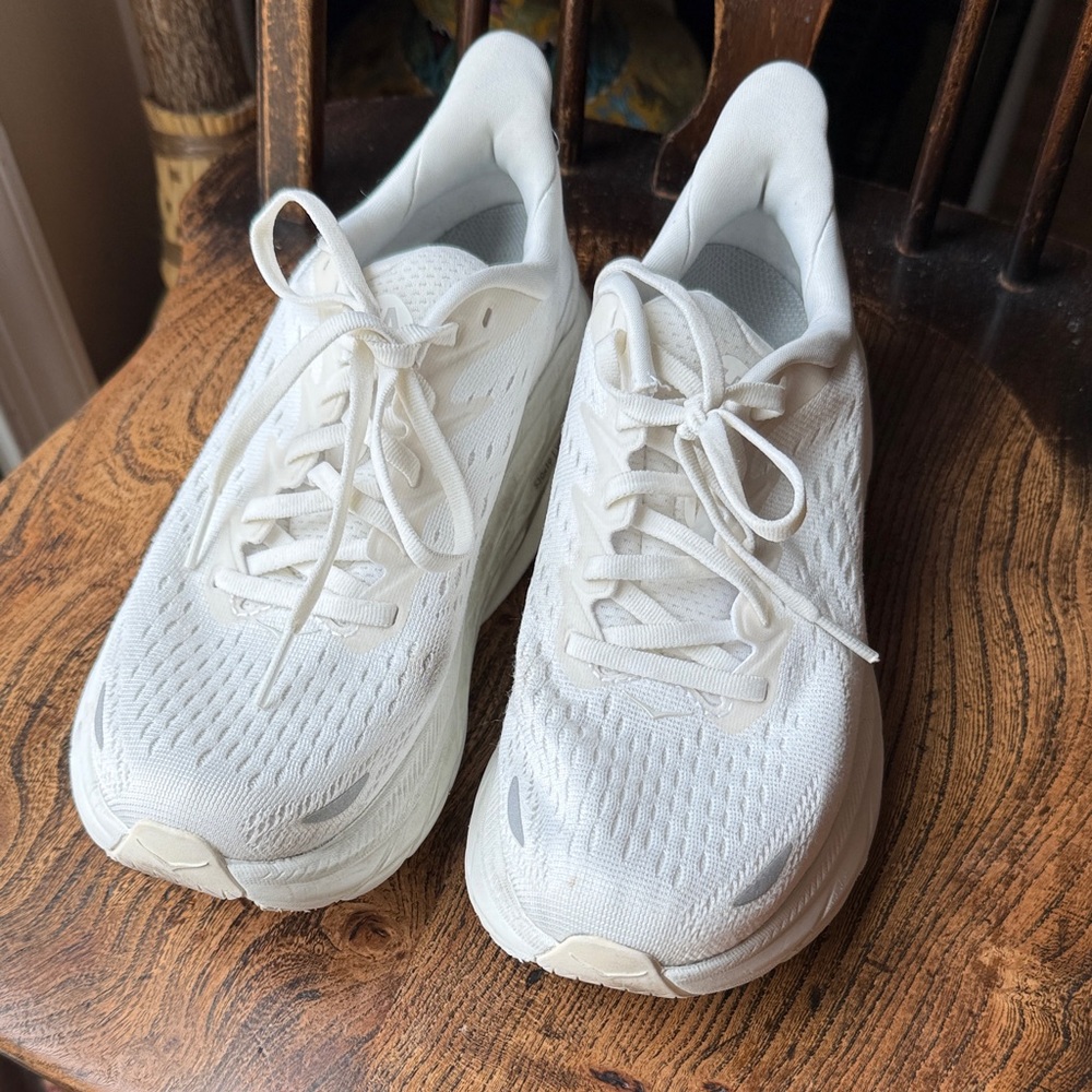 Hoka White Athletic Shoes